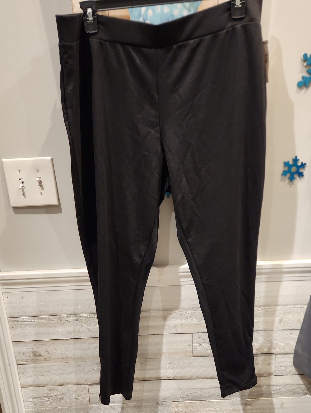 BONGO Black Stretch Ponte Leggings Sz 3X